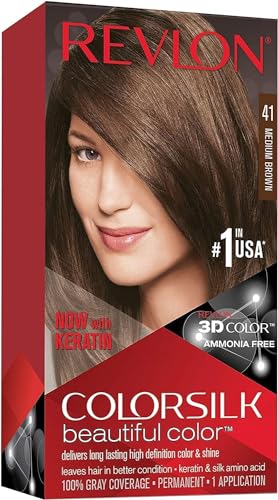 Revlon coloration châtain moyen 41 colorsilk beautiful color 30ml - vue 6