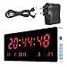 Produktbild Wifehelper Digital LED Kalender Uhr Temperatur Office Home Wohnzimmer Wanduhren EU Stecker 110-240V(Calendario Temperatura Settimana)