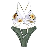 🌴【El paquete incluye】1 x Conjunto de bikini para mujer