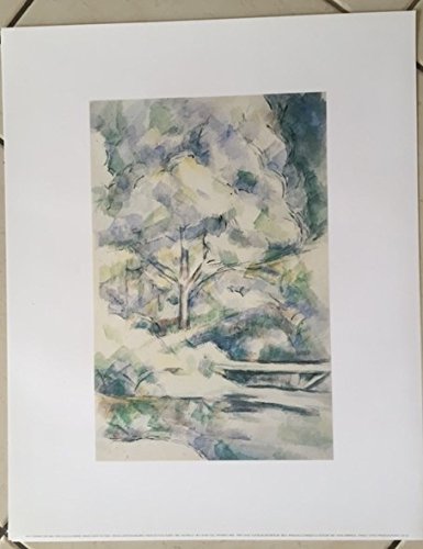 Poster Paul Cézanne Pont Sous Les Arbres 40x50 cm idéal décoration de bureau