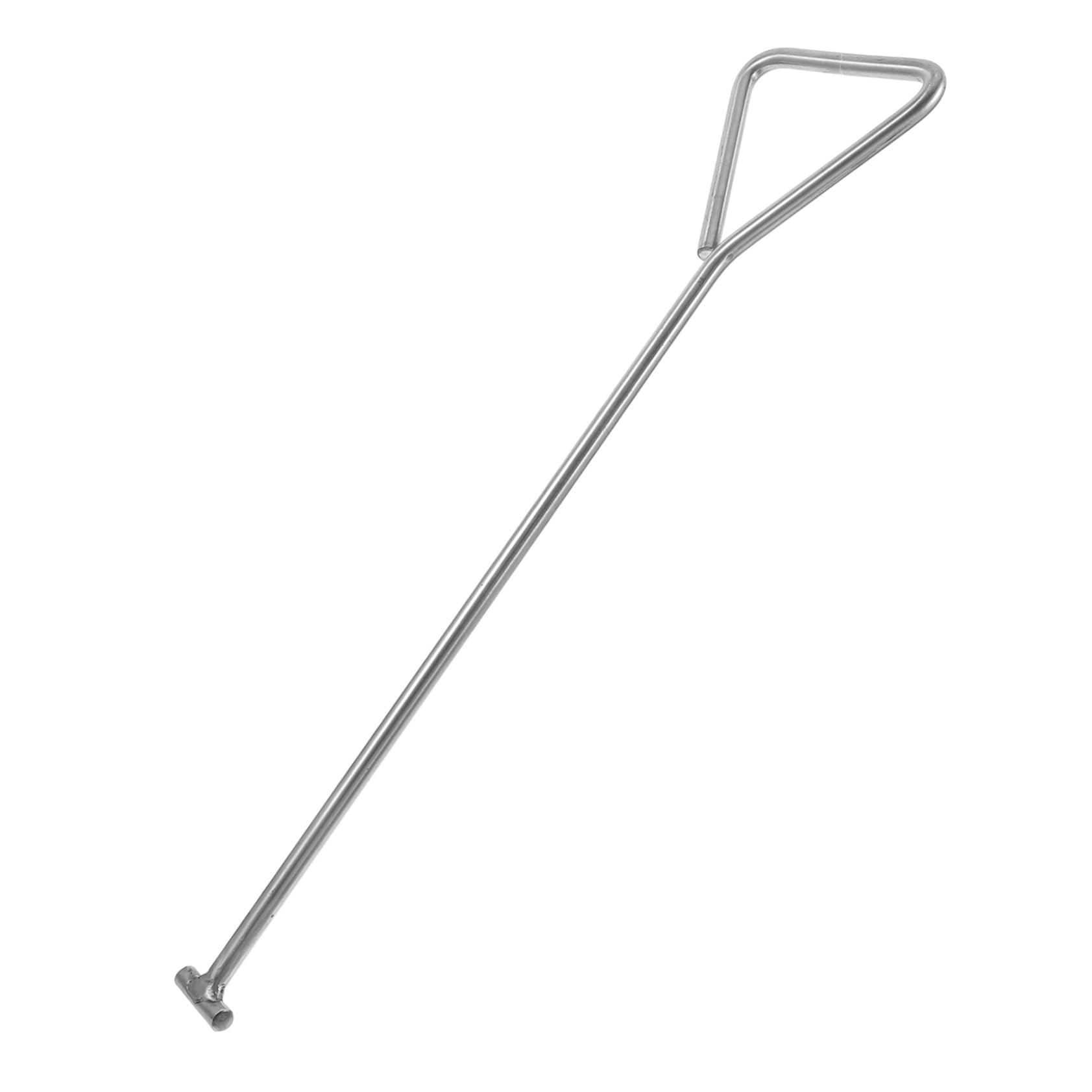 PRETYZOOM Versatile Garage Hooks Manhole Cover Lid Puller Stainless Steel Lifting Hooks for Easy Use