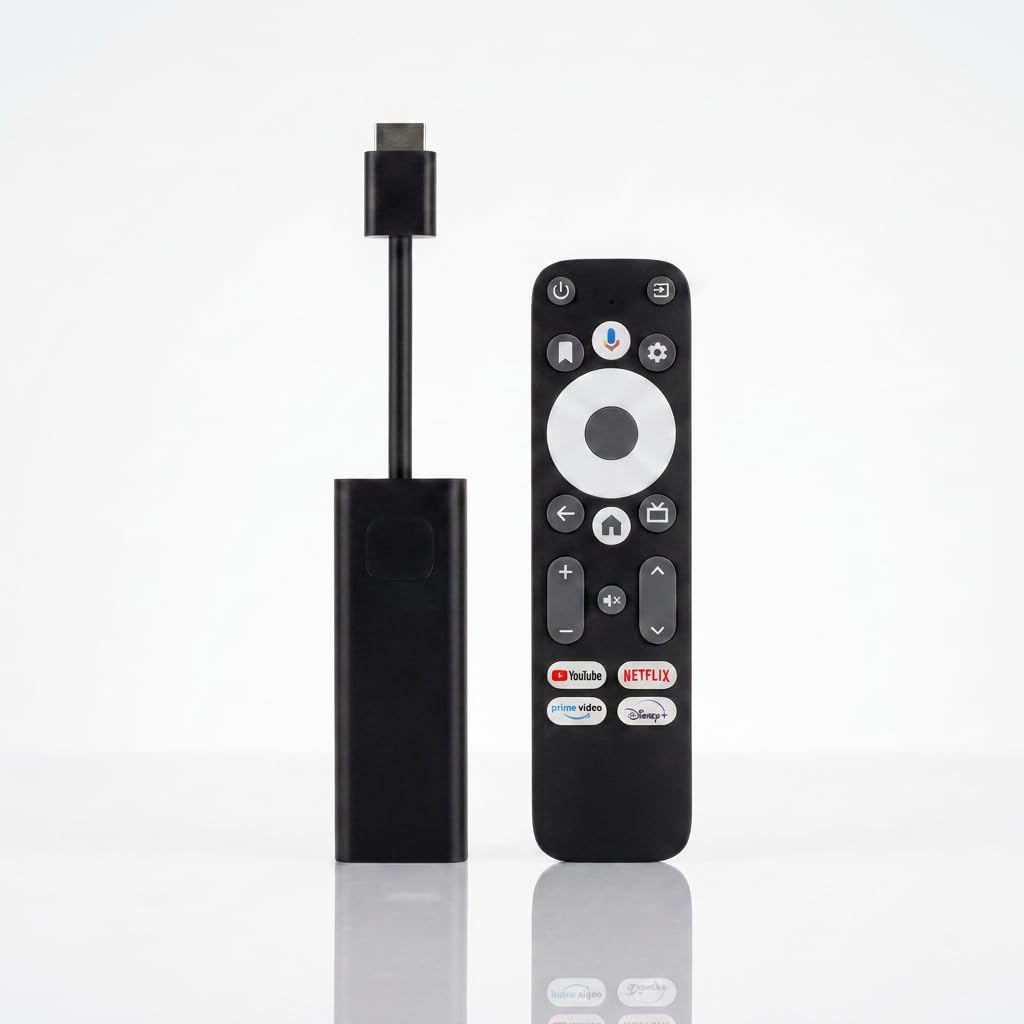 Dcolor GD1 Android TV Stick 4K with Chromecast Built-in, Google Assistant, Netflix 4K Certified, WiFi & Bluetooth, Streaming Media Player