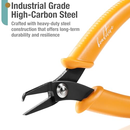 Image of Beaditive Split Ring Pliers | Jewelry Making, Beading, Crafting | High-Carbon Steel | 5-Inch (Honeycomb)