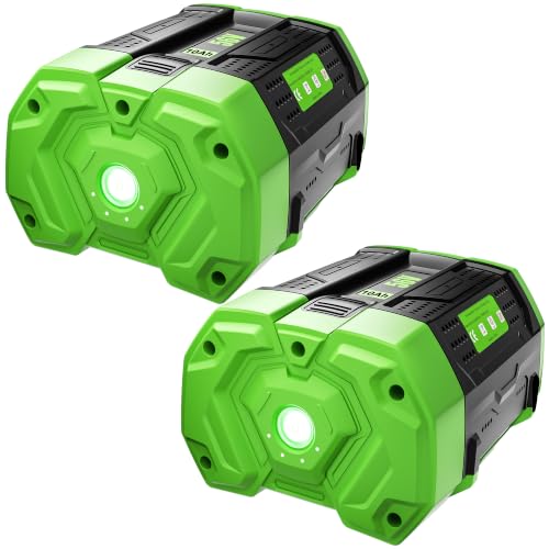 Image of 10.0Ah Battery Replacement for EGO 56V Battery BA2800T BA4200T 2Pack | Compatible with EGO 56 Volt Batteries BA1400T BA5600T BA7620T Power+ Tools