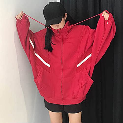 Pull décontracté femme imprimé avec sweat à capuche ample et poches mode taille L - 4