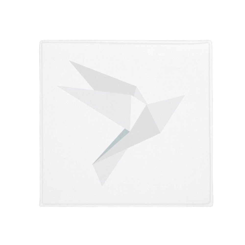 Tapis de sol pigeon en origami blanc antidérapant 50x50cm pour salon et entrée