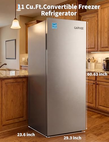 Image of 11 Cu.Ft Convertible Upright Freezer Refrigerator, Energy Saving Frost Free