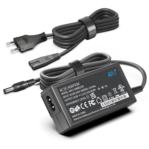 KFD 19V Ladegerät Netzteil für ASUS VG278Q VG279Q VG275Q VG245Q VG258Q VG248QG VG278QR VG278QF HP VH240A 1KL30AA#ABA 1KL30AA#ABB 1KL30AT 23.8' Full HD FHD IPS LCD Gaming Monitor Ladekabel Netzadapter