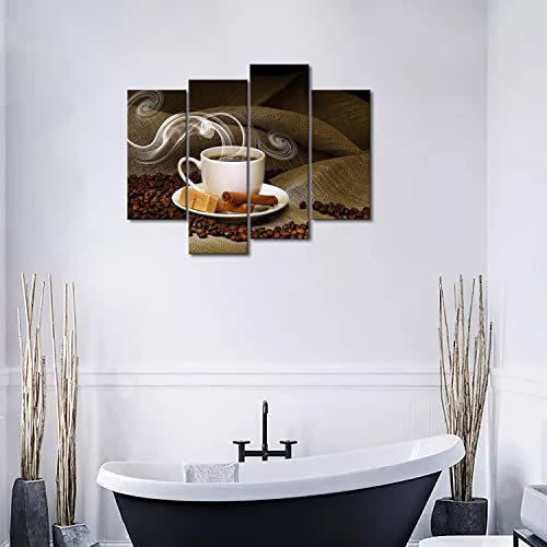 Coffee And Coffee Bean Kitchen Wall Art Painting Pictures Print On Canvas Food The Picture For Home Modern Decoration #TOP3