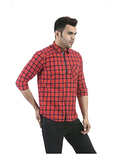 Image of Pepe Jeans Men's Regular Fit Full Sleeve Checkered Cotton Casual Shirt | Check Shirt for Man | Smart & Stylish | Multiple Styles | Mens Casual Shirts