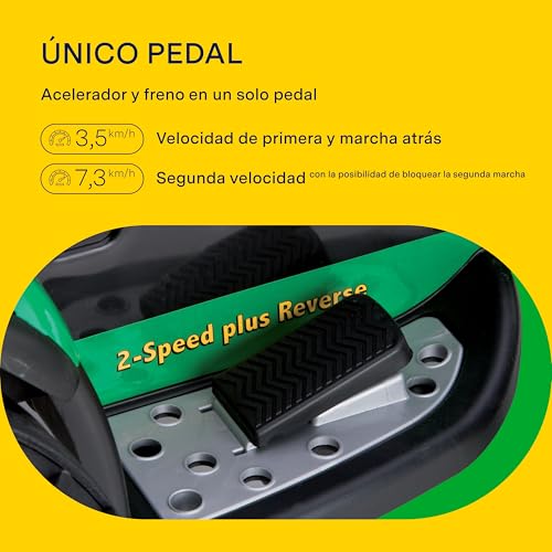 Peg Perego OR0047 - John Deere, tractor eléctrico con remolque, 12V