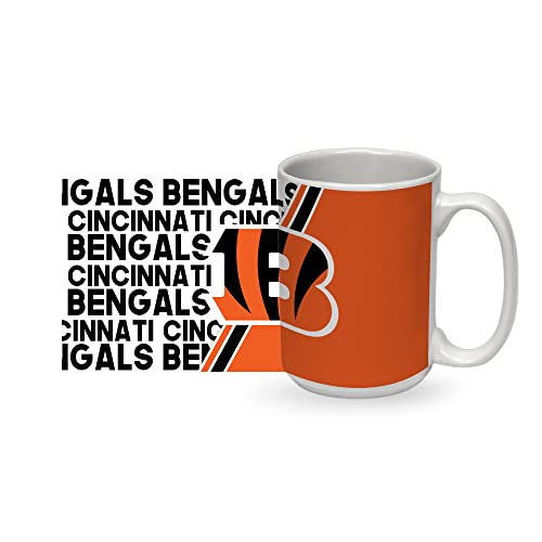Image of Rico Industries NFL Football 15 oz White Ceramic Mug
