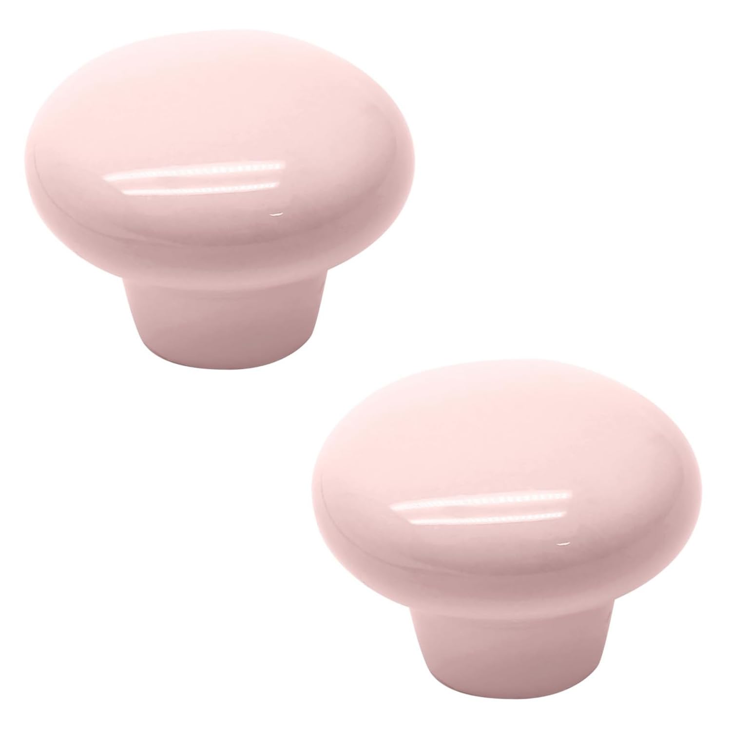 QZKJQDD 2 Pack Pink Cupboard Knobs, Single Hole Cupboard Handle