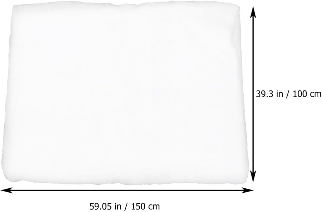 Cabilock 2pcs Thick White Artificial Snow Blanket for Christmas Decorations Realistic Faux Snow for Scenes Safe Material for Holiday Fun and Indoor Use