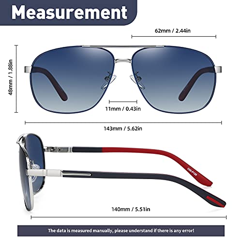 Trendy Polarized Aviator Sunglasses for Men Classic Sunglasses, UV400 Protection Mirror Lens, Fashion Vintage3