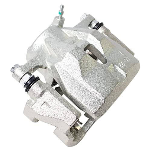 Image of TRQ Front Left Brake Caliper w /Bracket Drivers Side | For 2009-2010 Pontiac Vibe 2008-2014 Scion xD 2009-2018 Toyota Corolla 2009-2013 Matrix