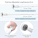 Tilswall Cepillo Limpieza Eléctrico 300 RPM,Spin Scrubber 4000 mAh,70-110CM Extensible,Ajustable 0-80 °,4...
