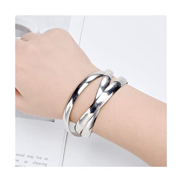 Jones-New-York-Plain-Silver-Three-Intertwined-Bangle-Bracelet Jones New York Plain Silver Three Intertwined Bangle Bracelet