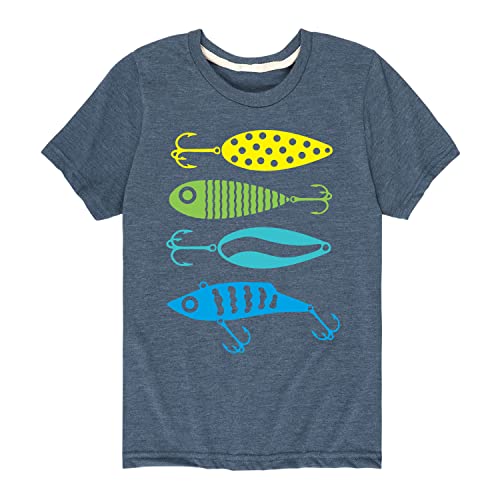 Instant Message - Fishing Lures - Toddler and Youth Short Sleeve Graphic T-Shirt