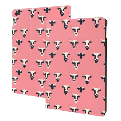 Étui iPad 10.2 avec veille automatique compatible iPad 9/8/7 motif vache