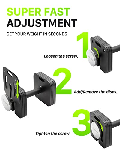 Set of 2 Adjustable Dumbbells 50lbs