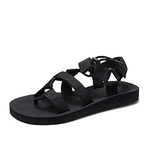 XYAL0003001 Xingyue Aile Slippers & Sandalen Outdoor Water Sandalen Voor Mannen, Lace Up Stijl Mesh Materiaal Persoonlijkheid Weven Eenvoudige Pure Kleuren Schoenen (Kleur: Donker Bruin, Maat : 42 EU)