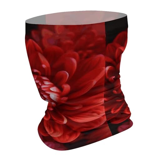 Neck Gaiter Face Mask Breathable Wind-Proof Face Cover Red Beautiful Flower Sun Cooling Dustproof Mask Balaclava Bandana Headwear for Men Women miniatura 2