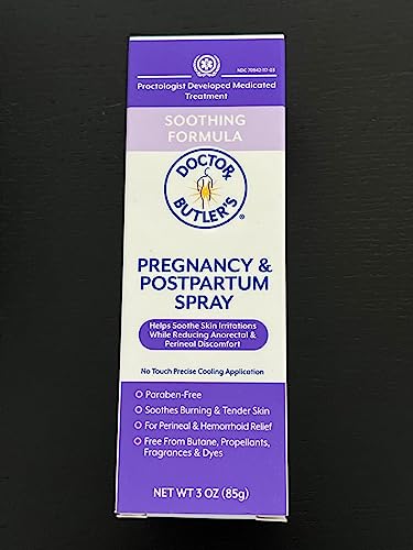 Doctor Butler's Pregnancy & Postpartum Spray - Perineal Spray And Hemorrhoid Treatment With Aloe And Chamomile, Pregnancy Support And Postpartum Essentials, Paraben Free (3Oz) #TOP6