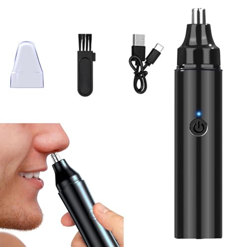 Tondeuse Nez et Oreilles Homme Électrique - USB Rechargeable, Épilation Rapide et Précise, Facile à Nettoyer - Cadeaux pour Hommes