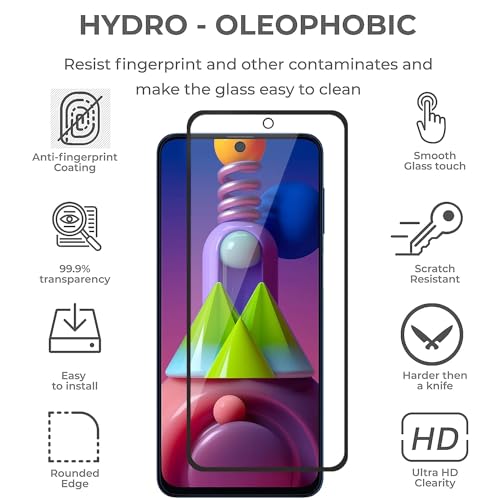 Image of Tempered Glass Protector for Samsung Galaxy M51 /M62 /F62 /A71 /Note 10 Lite /S10 Lite - Premium HD Clarity