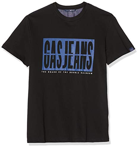 Gas Jeans Mauri/S Denim T-Shirt, Nero (Black
