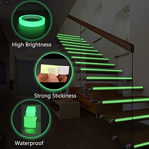Image of Vibha Radium Tape Night Glow in Dark Tape 20mm Width. Pack of 01 (05 Meter)