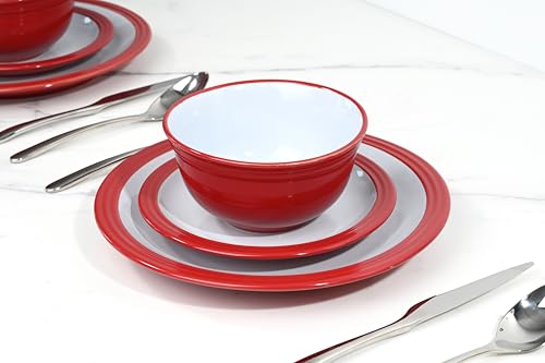 Waterside - 16 Piece Red Camden Dinner Set