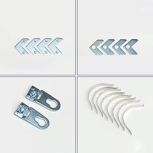 Image of 18 Pcs L Shaped Photo Frame Hardware Picture Frame Hangers Flat Angle Corner Bracket Fasteners for Hanging Photos Frame