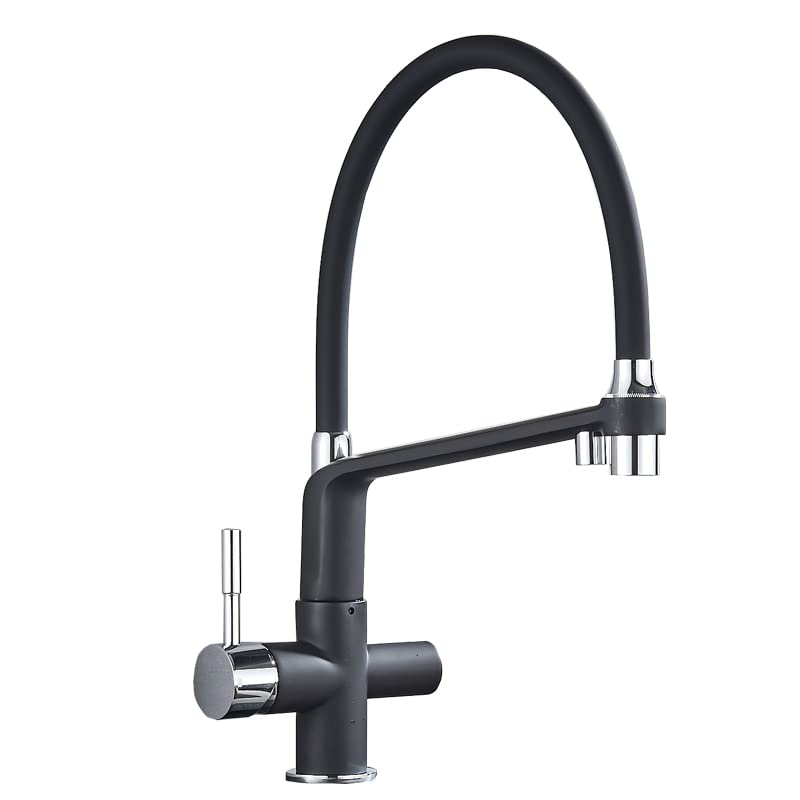 Mélangeur d'eau potable avec purification intégrée et douchette extractible