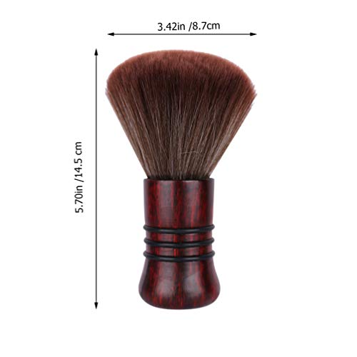 Minkissy Pincel de maquiagem macio para cabelo, pescoço, escova de cabelo, espanador, pincel de maqu