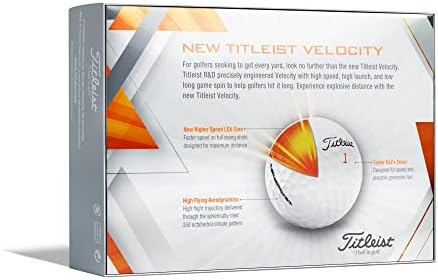 TITLEIST Velocity Golf Balls, Unisex Adult