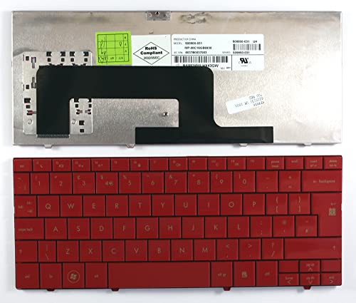 Clavier de remplacement rouge Power4Laptops pour Compaq Mini 705ES idéal pour le télétravail