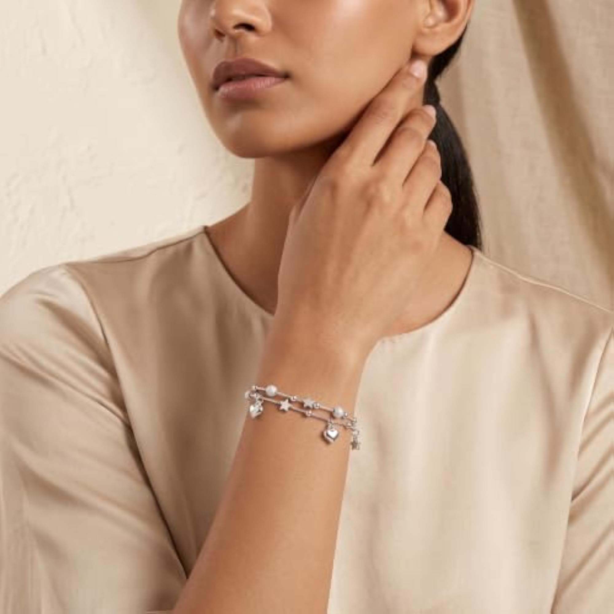 Women's 925 Sterling Silver Stellar Shine Bracelet with CZ Diamond