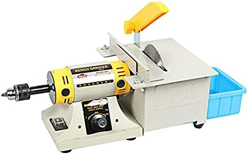 110 V joyería pulido máquina de pulido, joyería de roca de pulido banco de tampón torno y pulidor máquina herramienta kits 350 W DIY multifunción