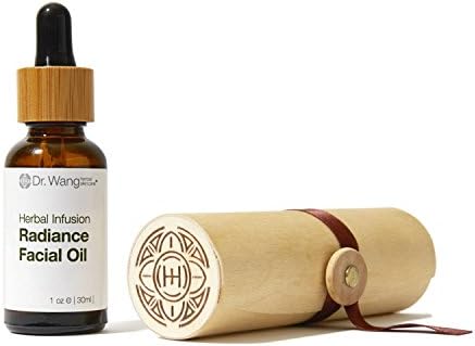 Dr. Wang Radiance Facial Oil, Natural Oils Rich in Antioxidant, Vitamin C, Ginseng, Arnica, Licorice Root and Propolis Extracts. Parabens free, No Synthetic Fragrance, No Mineral Oil, No Petrolatum