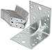 KOTARBAU Squadretta di giunzione Angolare 105 x 105 x 90 mm Zincato a caldo Rinforzata Piastra di Fissaggio Staffa Angolo Superficie Multiforo 25 pezzi