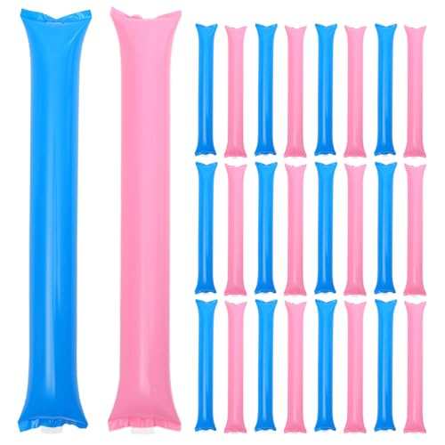 UPKOCH 60PCS Cheering Sticks: Thunder Sticks Team Inflatable Noise Makers Cheerleading Prop for Sport Cheers Spirit Basketball