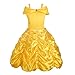 Dressy Daisy Girls' Princess Belle Costumes Princess Dress Up Halloween Costume Size 3T/4T