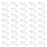 Zerodis 40 Pcs Aquarium Separation Clip, PVC Fish Suction Cup Separating Board Divider Support Clip ​with 80 Suction Cup Fish Isolation Divider (White)