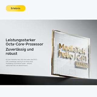 XIAOMI Poco C85, Smartphone 8+256GB, 6,9" 120Hz Display 7,99mm Design, MediaTek Helio G81-Ultra Octa-Core, 50MP AI-Zweifach-Kamera, 6000mAh, Black, Ladegerät Nicht im Lieferumfang enthalten