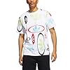 adidas Originals Mens All Over Print Logo T-Shirt, Wonder White/Multicolor, Wonder White / Multicolor, Medium #1