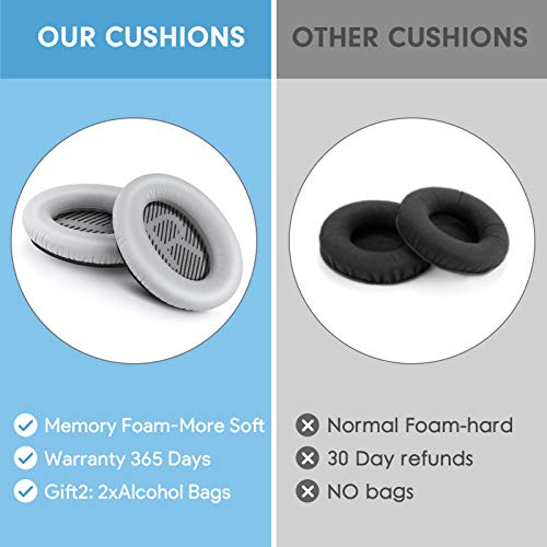 Repuestos profesionales mejorados para almohadillas de oído Bose QC35 y QC35ii QuietComfort 35, con cuero más suave, espuma para aislamiento de ruido y mayor grosor miniatura 7