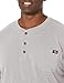 Dickies Mens Big-Tall Long-Sleeve Heavyweight Henley Shirts, Heather Gray, 3T US