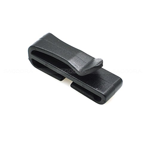 Webbing Ending Clip Quick Slip Keeper Buckle For Backpack Adjusting Strap Black (1") #TOP2